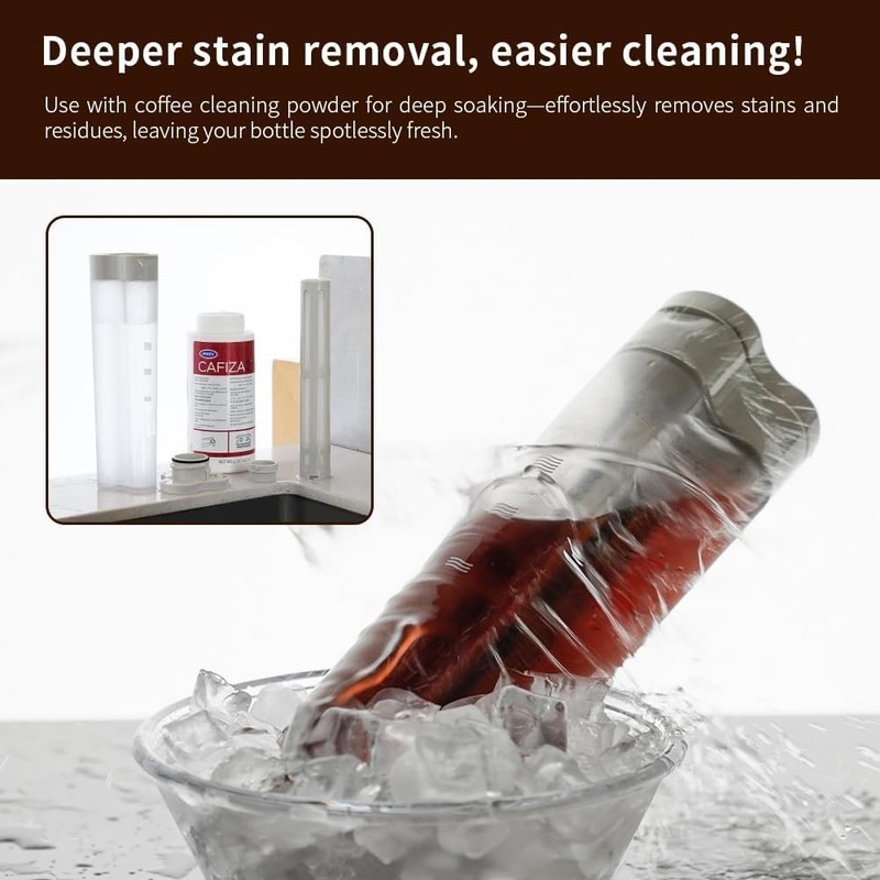 20oz Portable Cold Brew Coffee Maker with Fine Filter Airtight Leak-Proof gallery