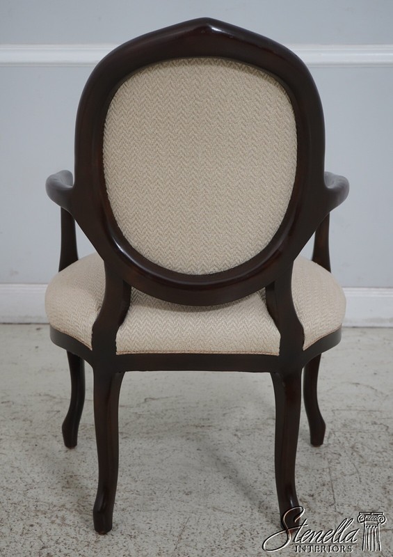 63505EC: Pair Medallion Back Upholstered Open Armchairs gallery