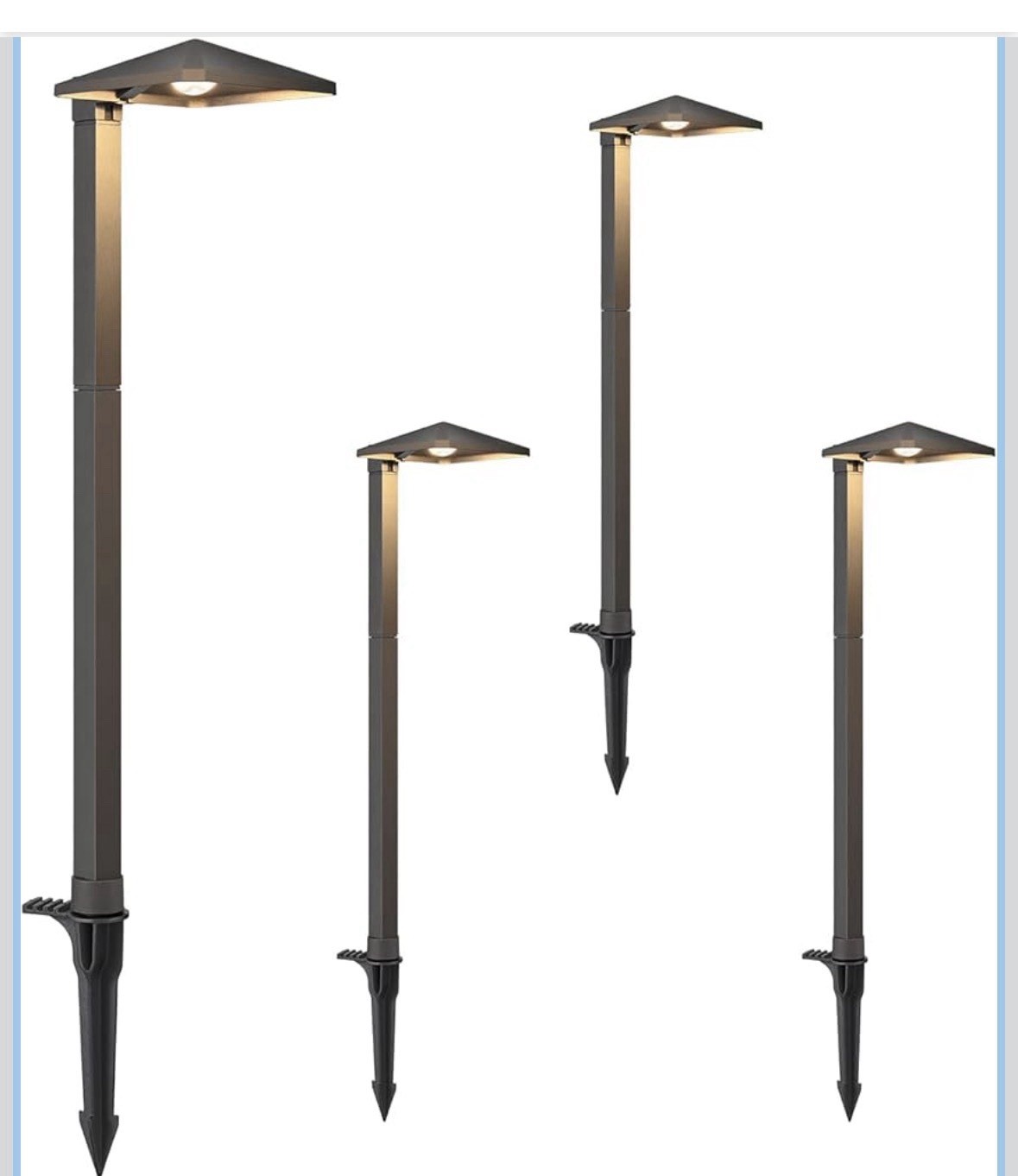 EDISHINE Pyramid Low Voltage Landscape Lighting 3W 230LM 3000K 50000 Hrs gallery