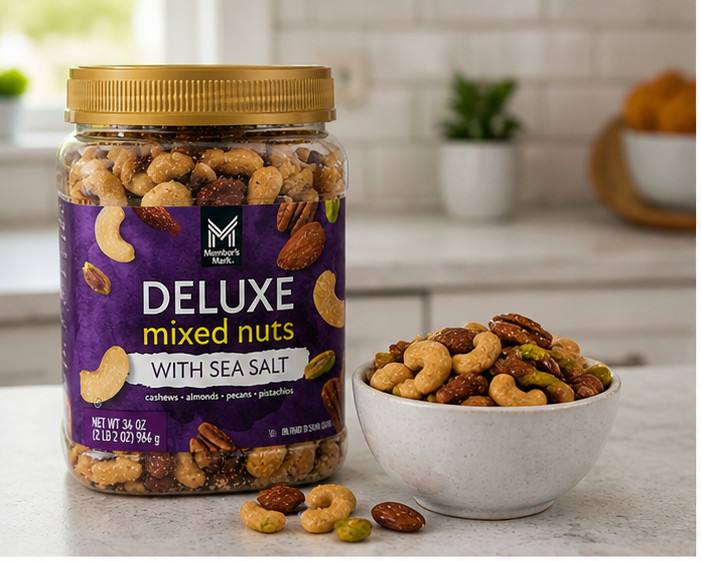 2PACK Member's Mark De Luxe Mixed Nuts with Sea Salt 34 Oz gallery