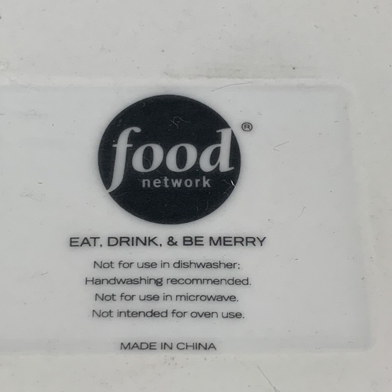 Food Network Platter Retangle Celebrate 14" L x 5.5" W Plate 6" Square Drink NWT gallery