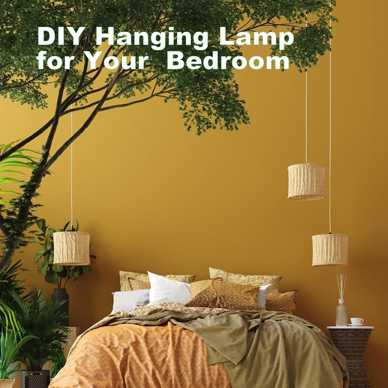 Plug in Light Socket Kit 16Ft Pendant Light Cord E26 E27 Hanging Lamp with On... gallery