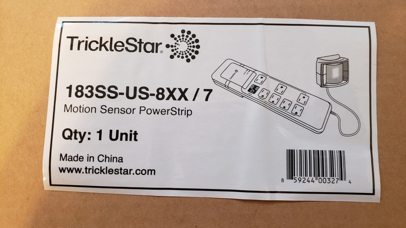 TrickleStar 183SS-US-8XX Motion Sensor PowerStrip 1800W New in Box gallery