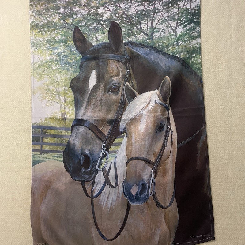 Horses Flag Double Sided Vertical House Flag Pet Animal Pole Sleeve gallery