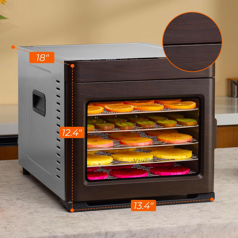 Large Food Dehydrator, 700W, with Large 6 Trays (6.5 Ft²) Drying Space, High-Eff gallery