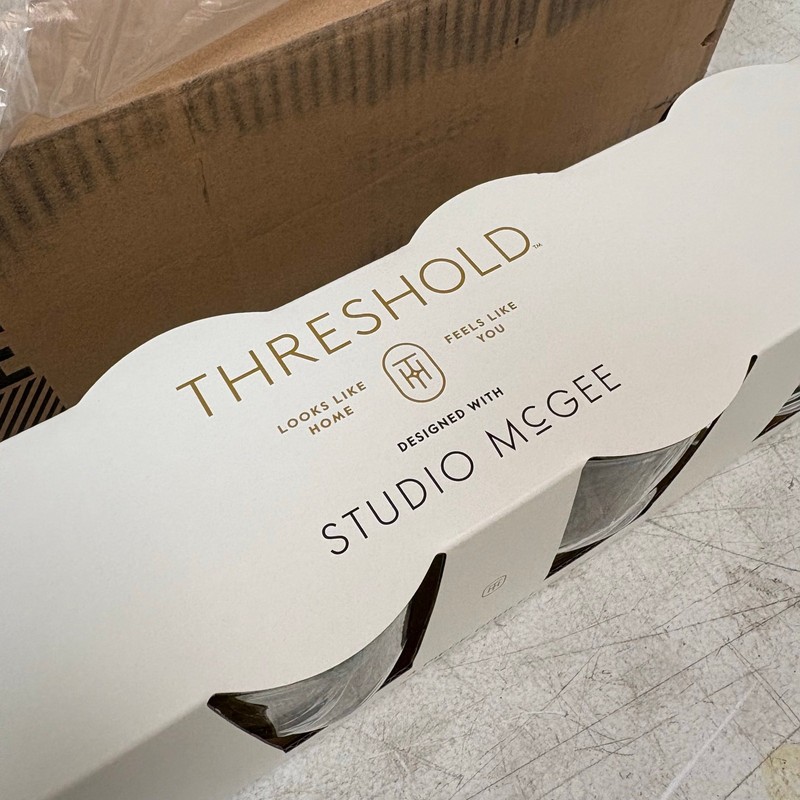 16-pk Threshold 14oz Footed Goblets Plastic Drinkware Designed with Studio McGee gallery