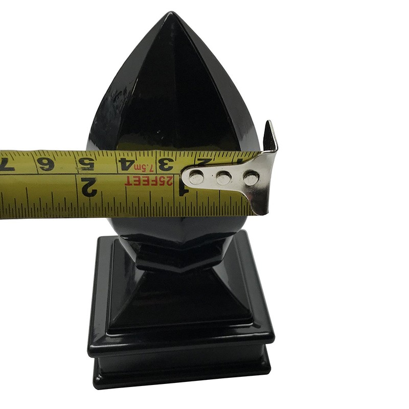 2" x 2" Decorex Hardware Aluminium Pineapple Post Cap for Metal Posts - Black gallery