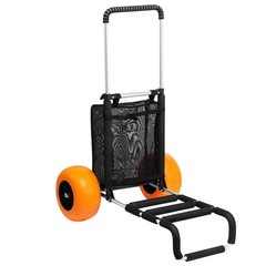 29.9×15.4 12in Solid Wheels 165lb Cap 27-44.7 Adj Fold Sand Cart