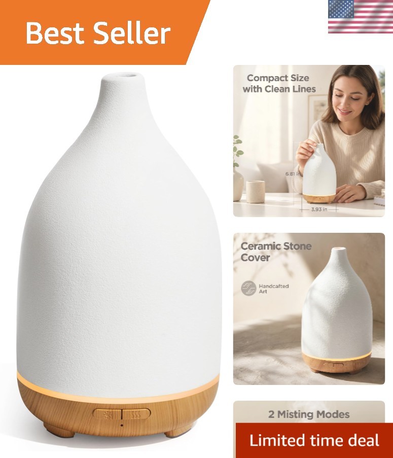 Luxury 150ML Aromatherapy Diffuser - Safe, Silent & Gift-Ready Design in White