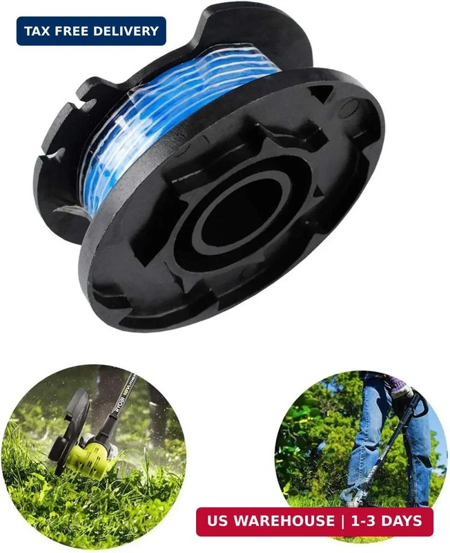 6 Spools & 1 Cap for Ryobi One+ 18V 24V 40V Cordless Weed Eater gallery
