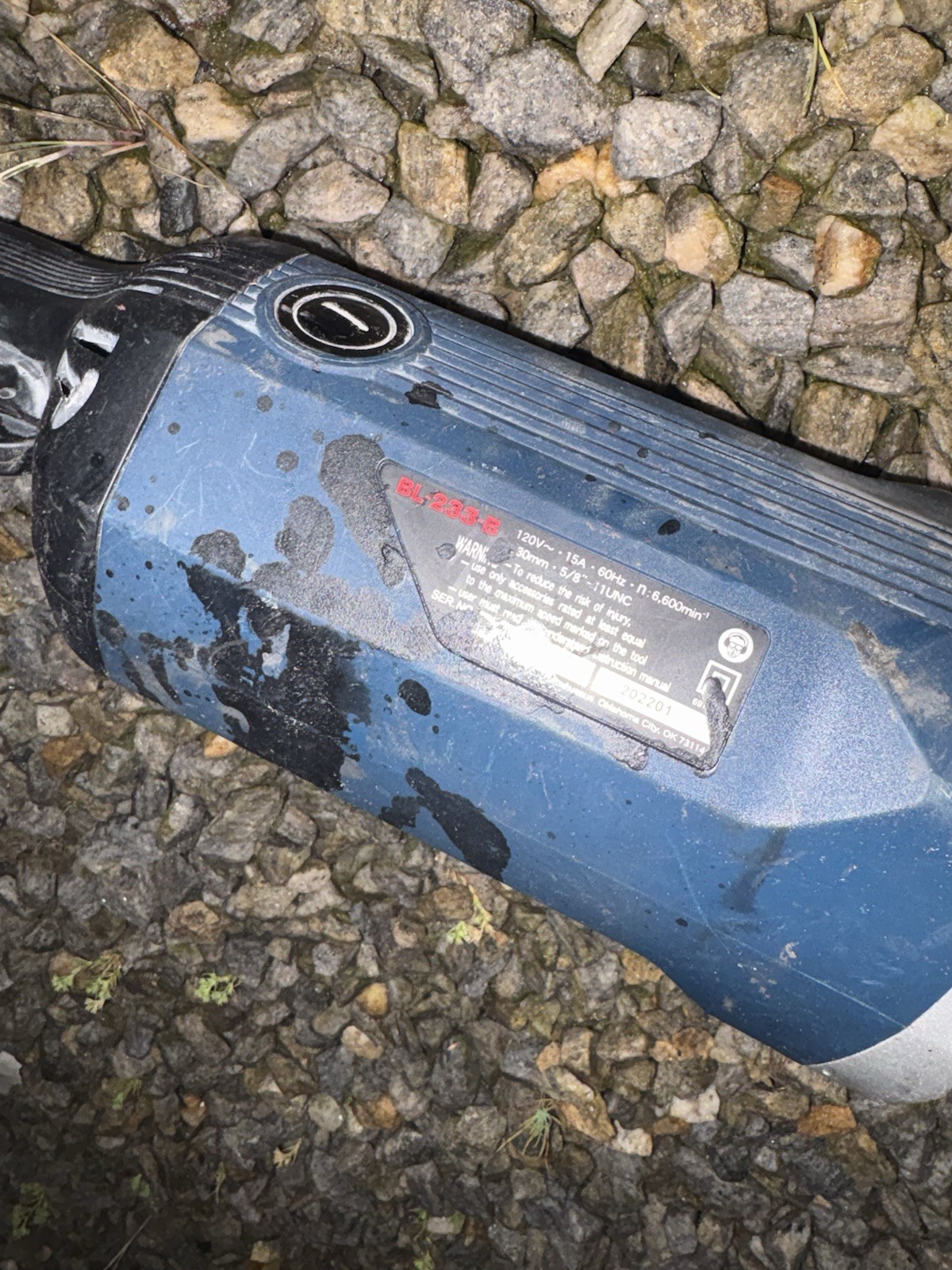 Blastrac (BL-233) Industrial 7" Angle Grinder 15 Amp 120V 6600RPM Concrete Prep gallery