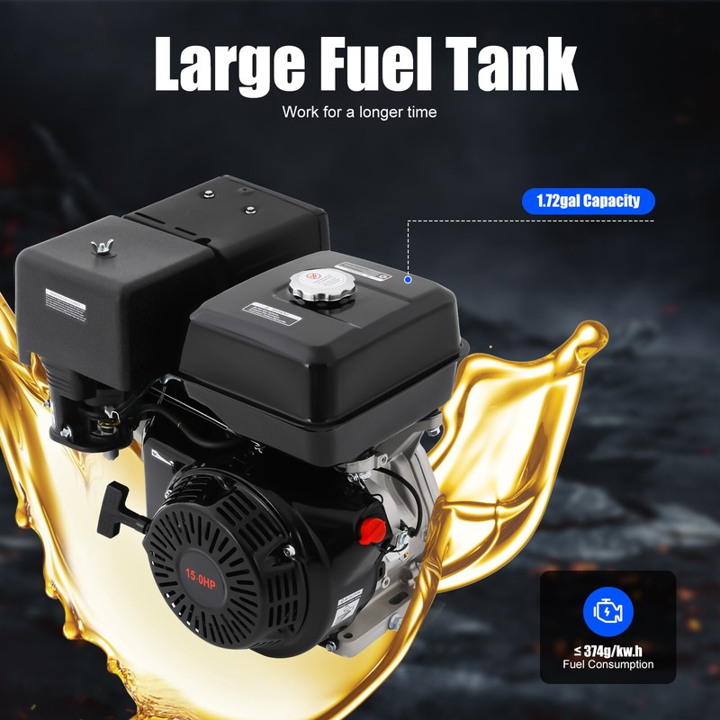 15HP 4-Stroke Gasline Powered Engine Multi-Use OHV Single Cylinder Engine Motor gallery