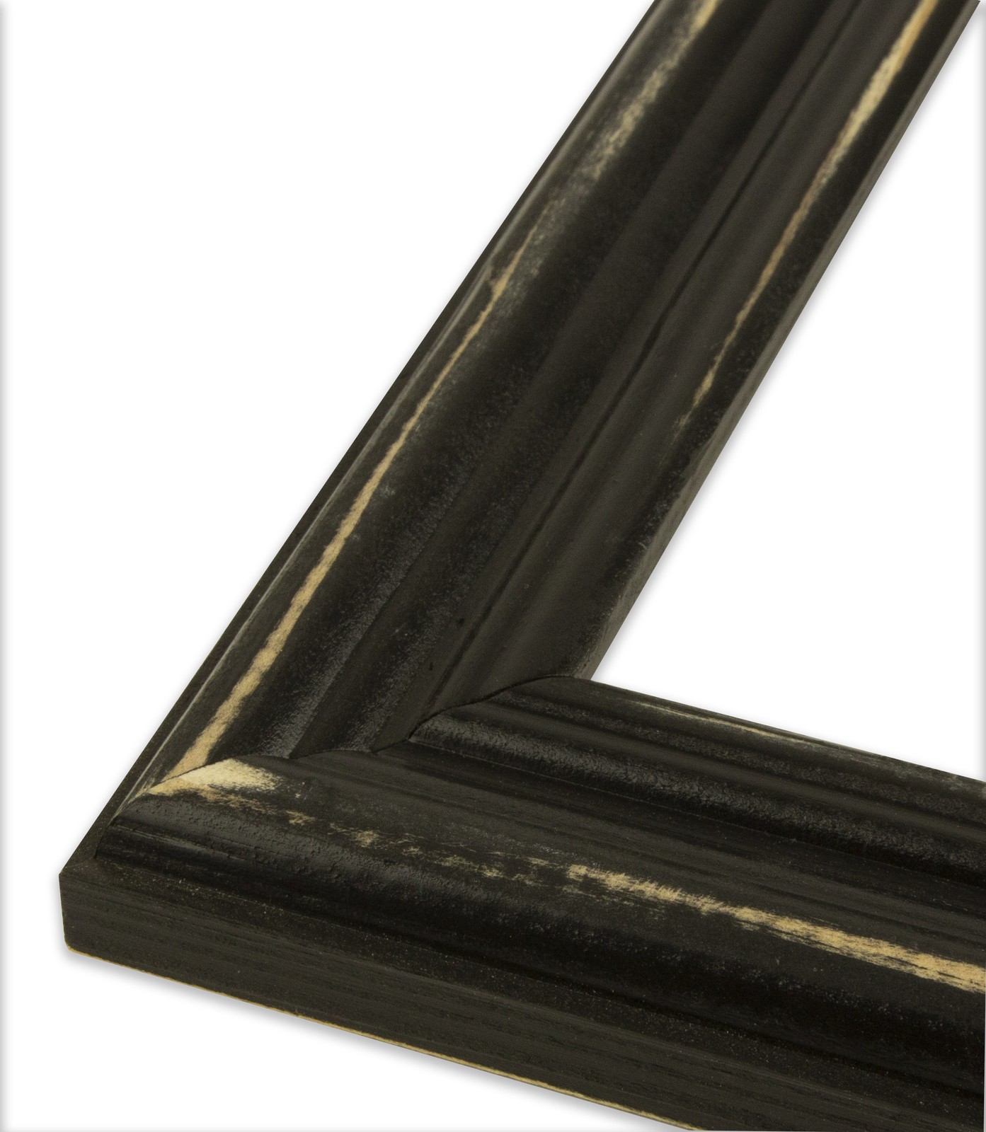 Distressed Lucy - Distressed Black Picture Frame - Solid Wood gallery