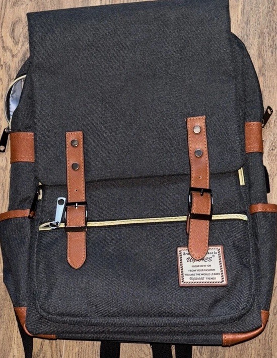 Backpack satchel style Tech Laptop Bag Attached USB Port