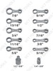 VCT 12-Piece SAE Torque Adapter Set, 12-Point Box End Extension 5/16-7/8" gallery