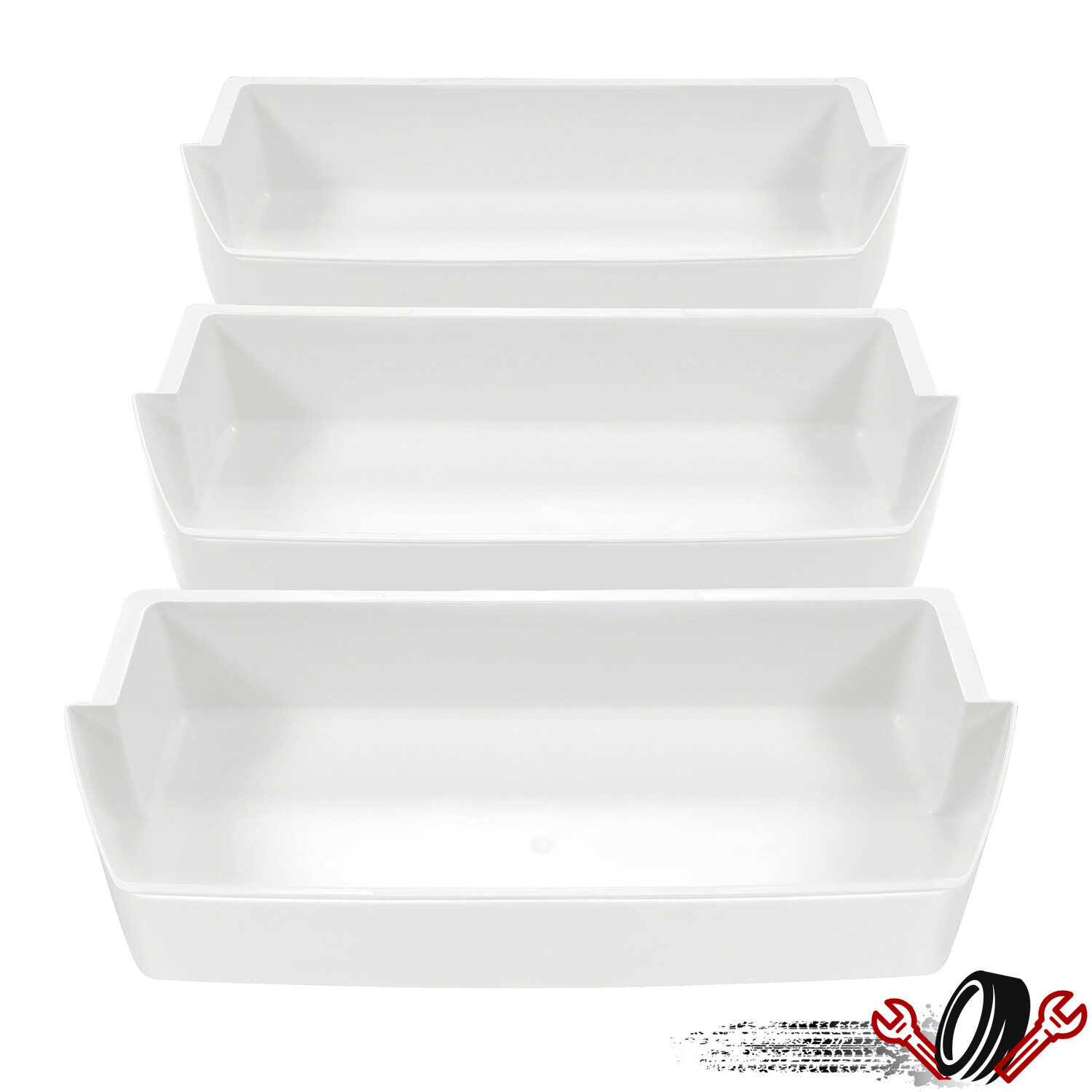 3 PACK For WP2187172 Refrigerator Door Shelf Bin For Roper Whirlpool -2187172 gallery