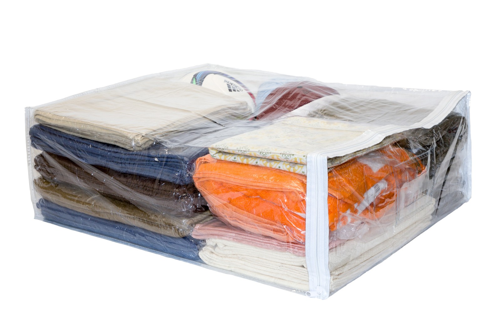 5-Pack Clear Vinyl Zippered Storage Bags 20 x 23 x 8 Inch gallery
