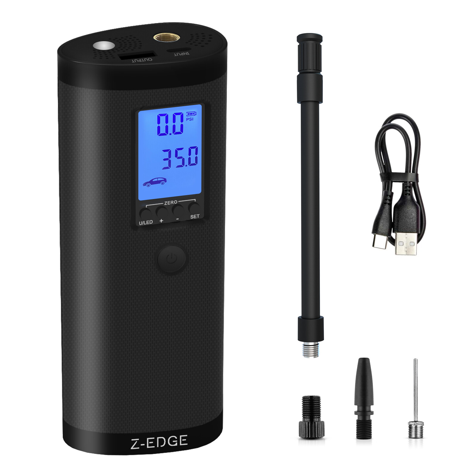 150PS 2000mAh Tire Inflator Pump Portable Air Compressor for Car/Bike/Motorcycle gallery
