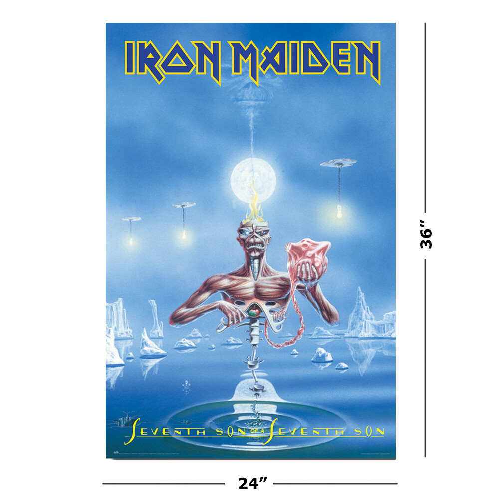 Iron Maiden - Music Poster (Seventh Son Of A Seventh Son) (Size: 24" x 36") gallery
