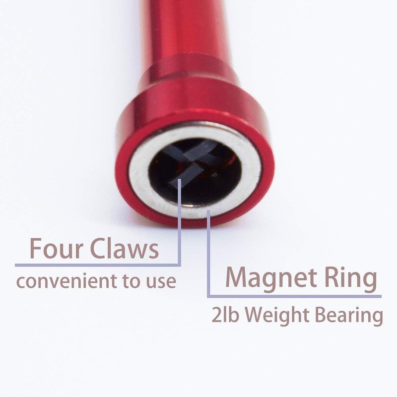 Flexible Claw Pickup Tool with Magnet, 28", 2-in-1 Magnetic Pickup Tool,4-Finger gallery
