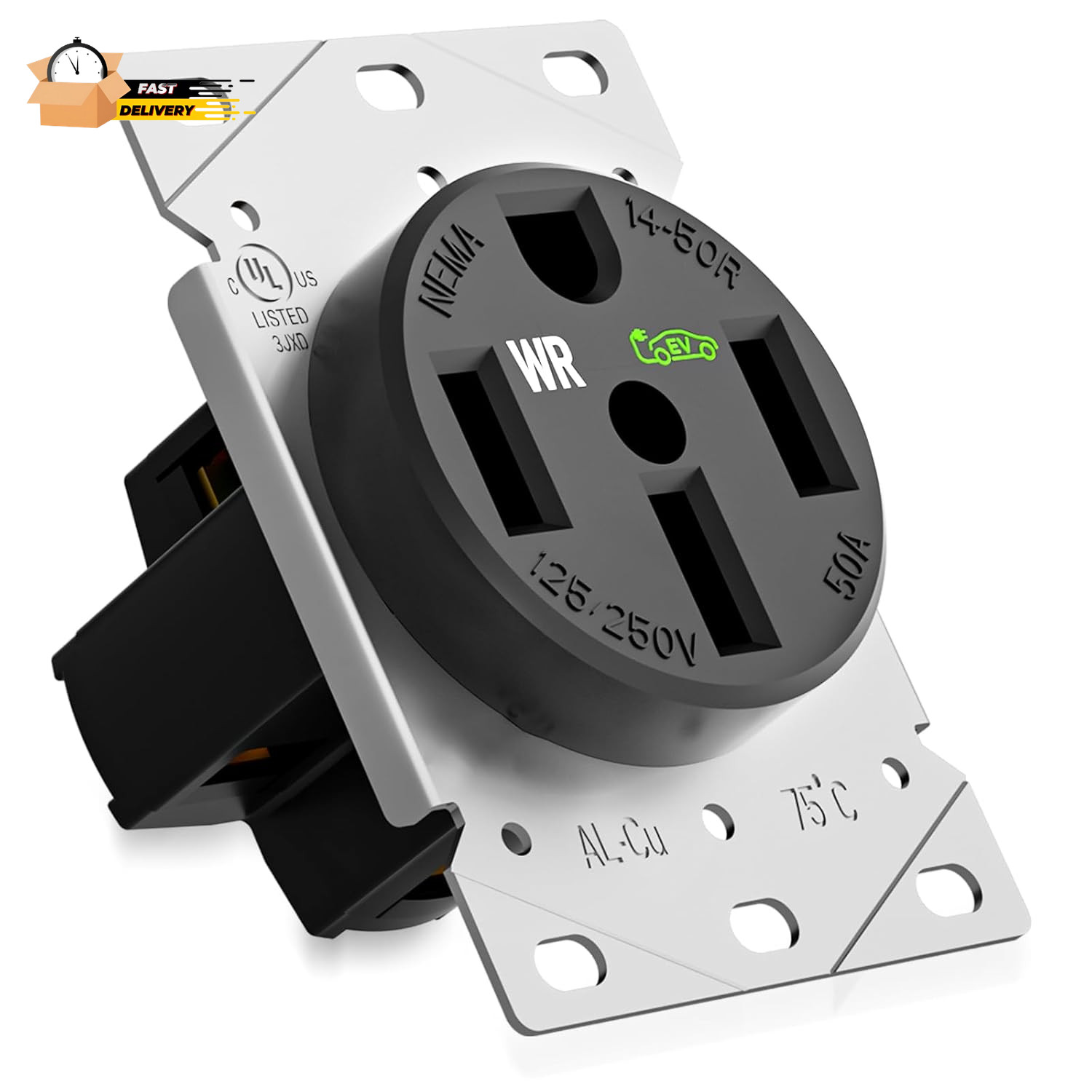 Nema 14-50 Outlet Designed Specifically for EV Charging,Weather Resistant 3-Pol gallery