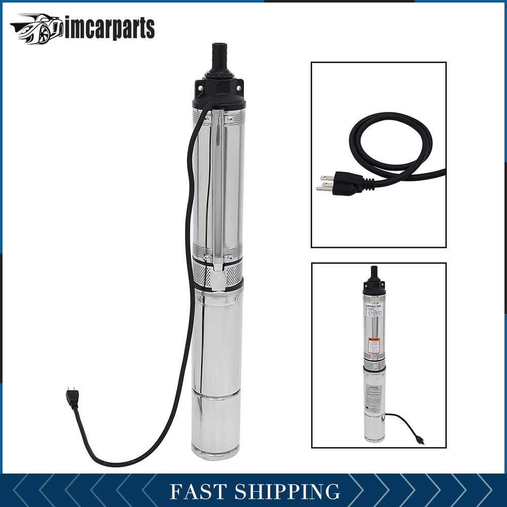 1/2HP 25.5GPM Deep Well Water Pump Submersible Stainless Steel 164ft 110V NEW gallery