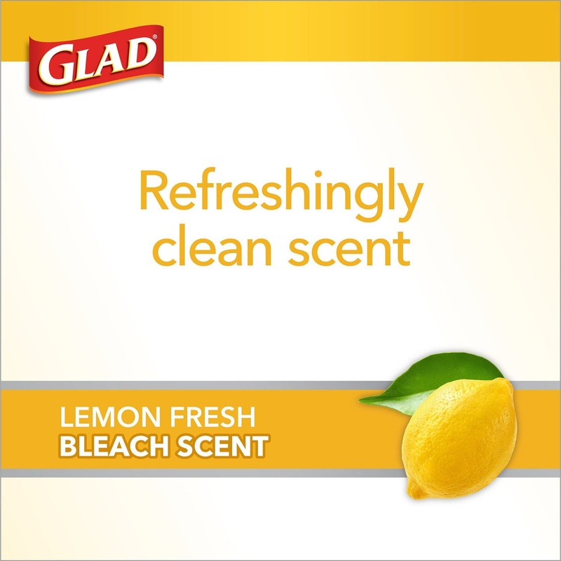 Glad ForceFlex Tall Kitchen Trash Bags With Clorox, Lemon Fresh Bleach Scent 13 gallery
