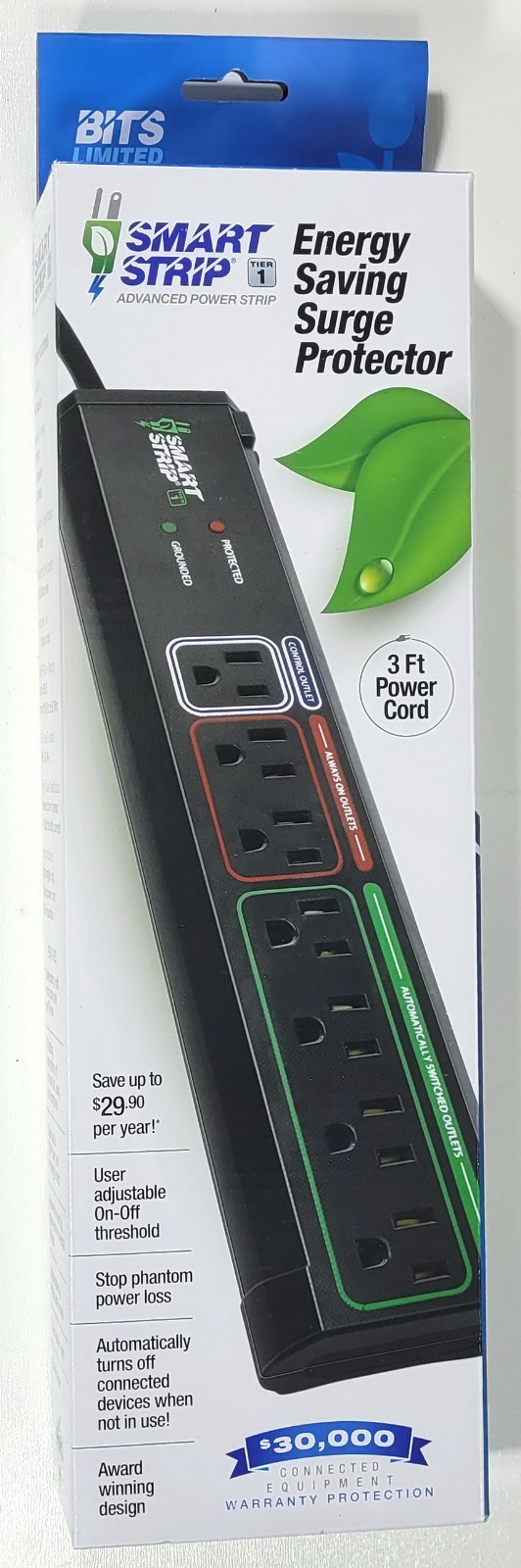 Smart Strip ECG-7MVR Energy Saving Surge Protector with Autoswitching Technology gallery