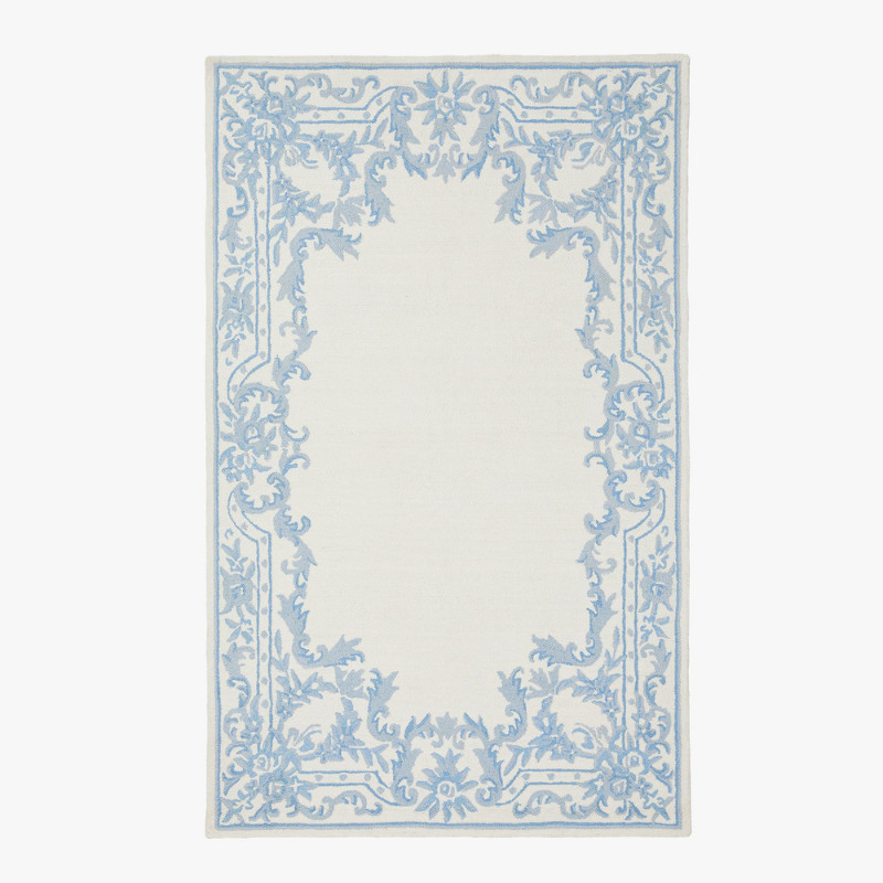 Potterybarn LoveShackFancy Ornate Border Rug Blue 3'x5' gallery