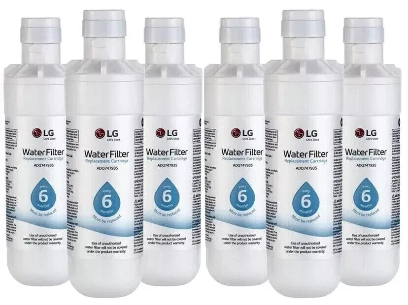 6 Pack Replacement Fridge Refrigerator Ice Water Filter LG LT1000P ADQ747935 F-1 gallery
