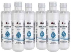 6 Pack Replacement Fridge Refrigerator Ice Water Filter LG LT1000P ADQ747935 F-1