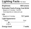 (2 bulbs) GE Reveal LED 50W Equivalent 7.5w Dimmable, Color-Enhancing gallery