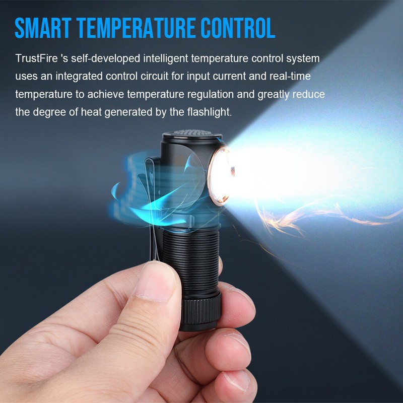 Trustfire MT15 1000Lumen LED Flashlight Rechargeable Magnet Waterproof EDC Torch gallery