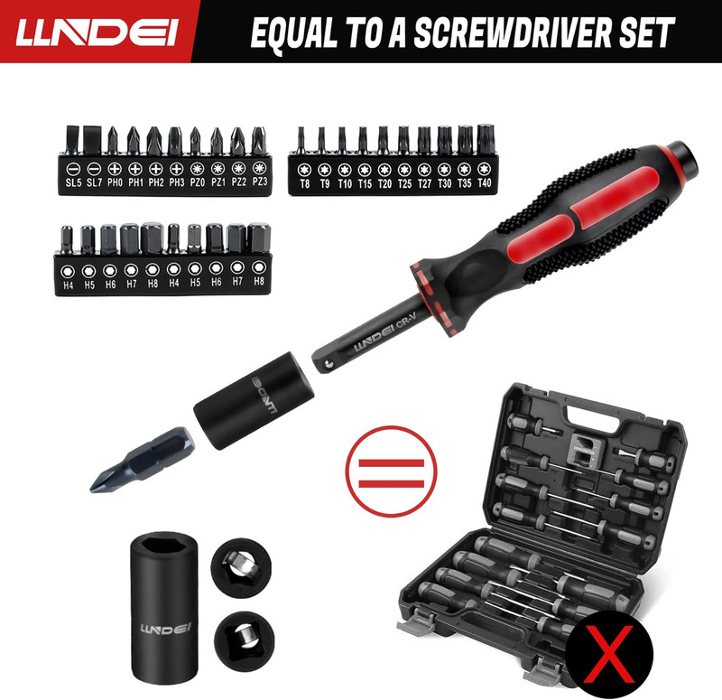 48 Pcs 1/4 Inch Mini Socket Ratchet Set Metric 4-14mm CR-V Tool Kit gallery