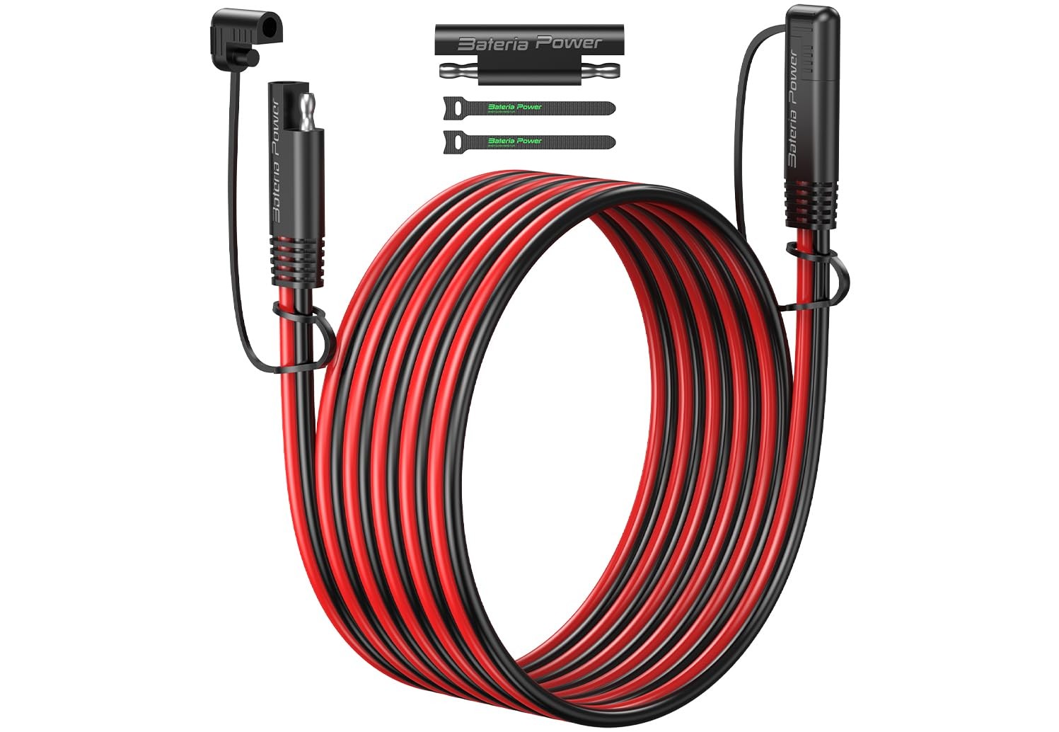 10AWG 10FT SAE Extension Cable, Quick Disconnect 10.1FT, Red-Black gallery