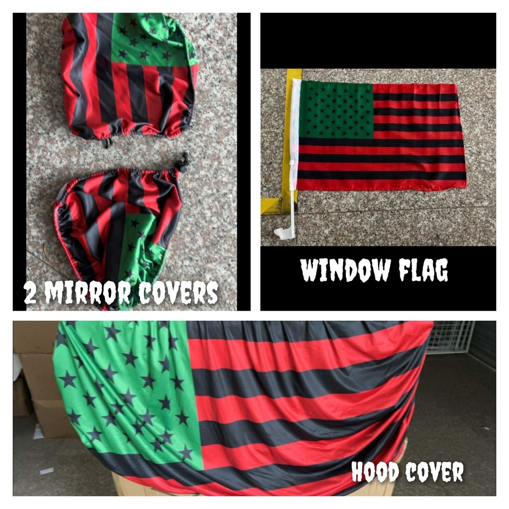 juneteenth hood flags and accessories