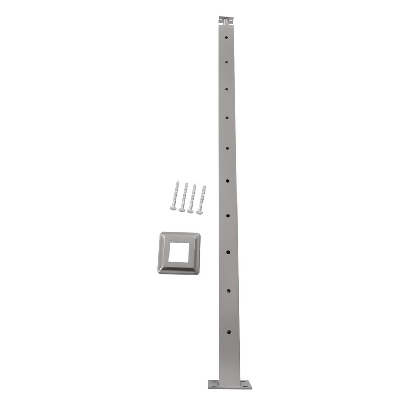 42 Inch Modern Cable Railing Post Adjustable Outdoor Deck Handrail Railing 0-90° gallery
