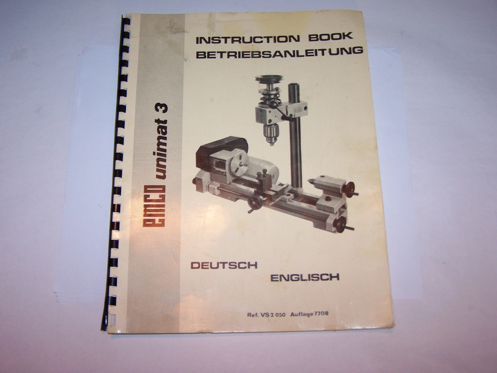 Unimat 3, EMCO Operators Instruction Manual & Parts, OEM, Original, #157 gallery