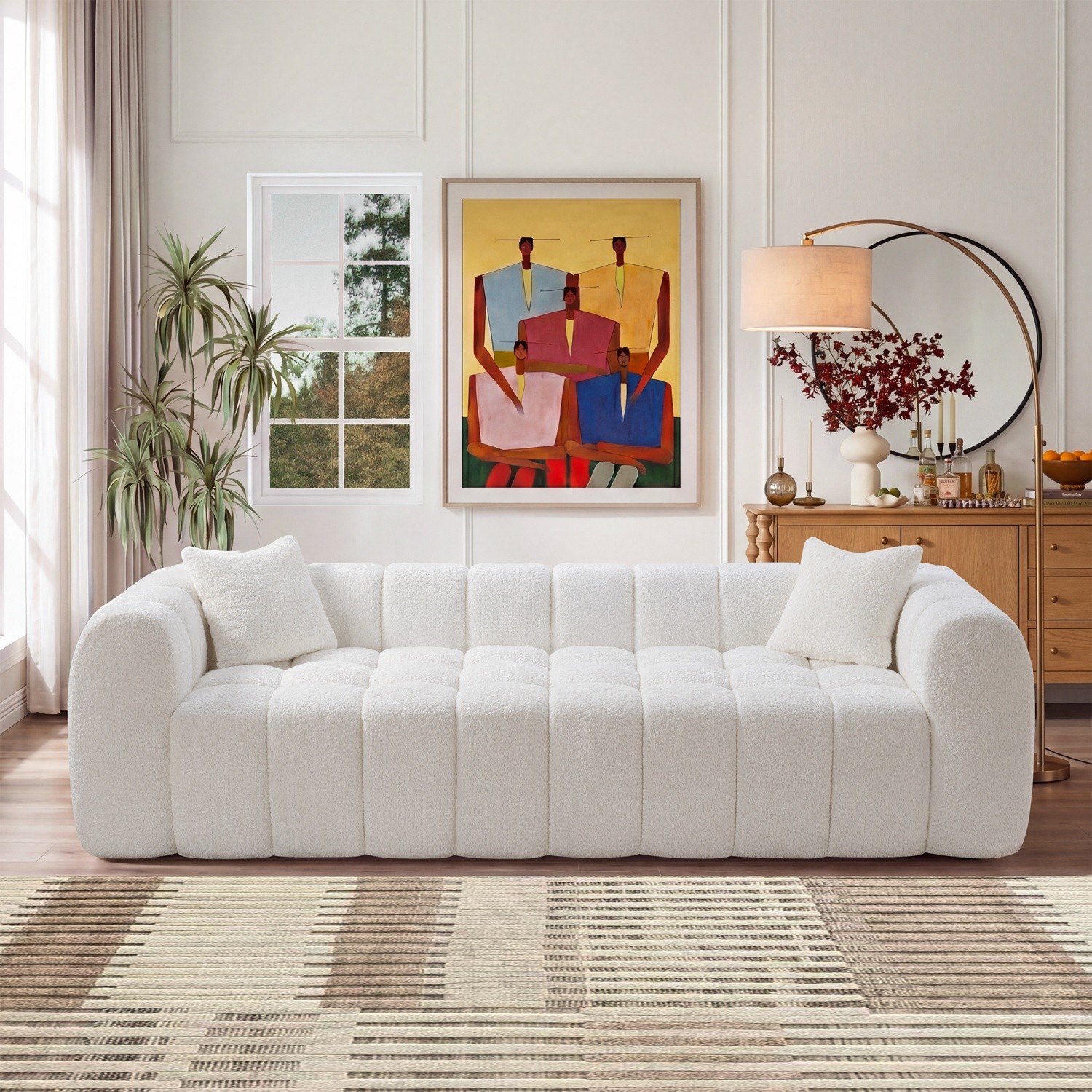 Oversized Compressed Sectional Sofa 4-Seat for Living Room No Assembly Required gallery