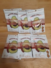 6 PACK FREEZED DRIED EARNEST EATS Roasted SEA SALT Avocado vegan omega NO GMO