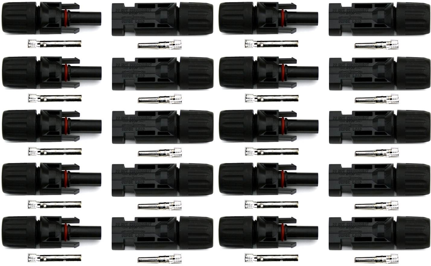 10 Pairs Male Female Solar Panel Cable Connectors gallery