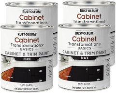 372012 Transformations Basics Cabinet & Trim Paint, Quart, Black