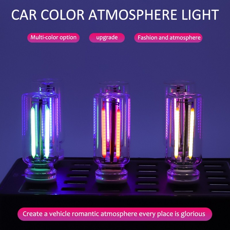 1PCS Touch Control Car USB Blue LED Light Atmosphere Night Light Dimmable New gallery