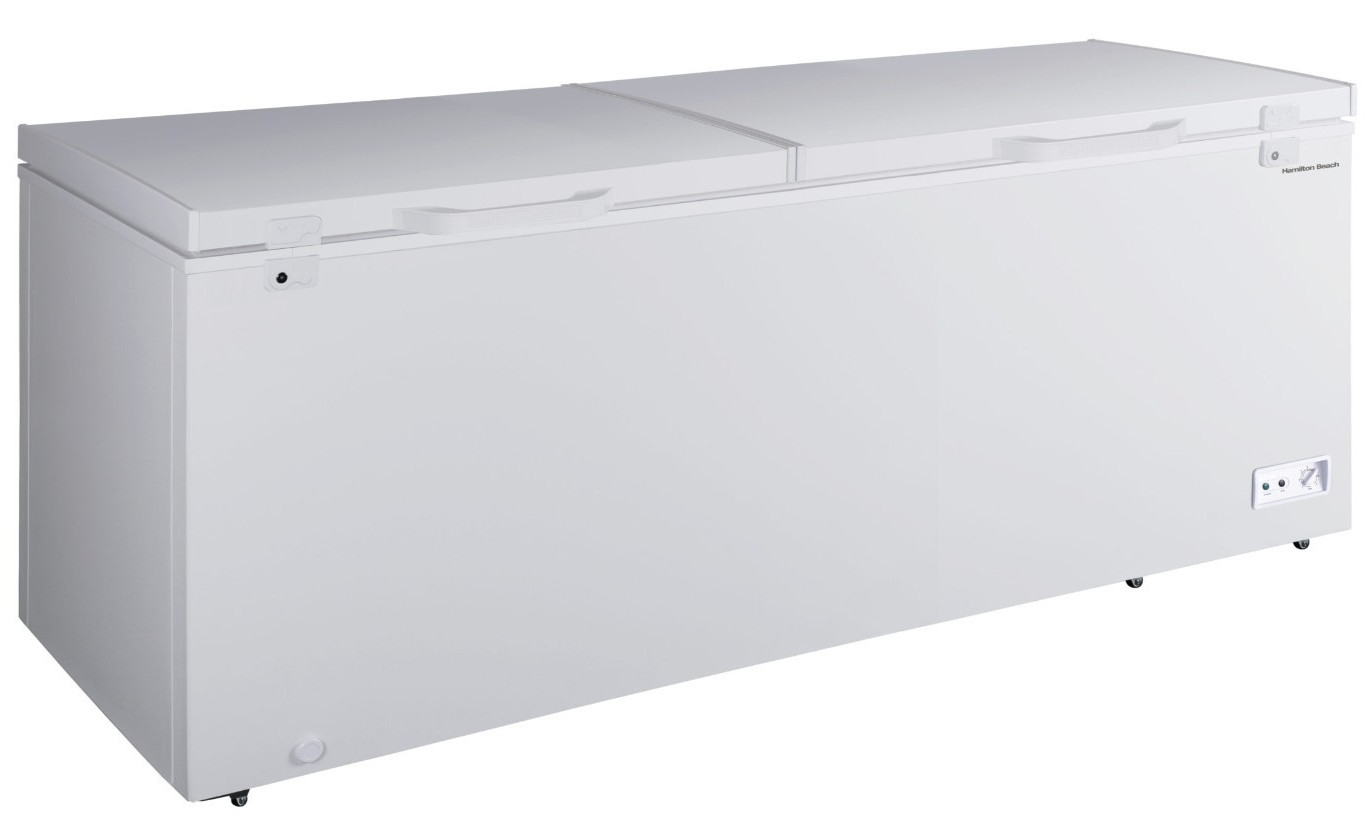Hamilton Beach 25 Cu. Ft. Chest Freezer Double Doors Manual Defrost gallery