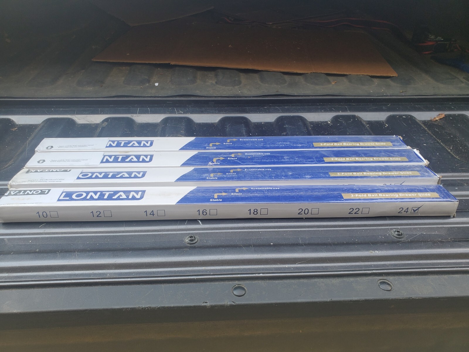 (4-Pair) Lontan 24in. Soft Close Drawer Slides 100Lbs. Capacity gallery