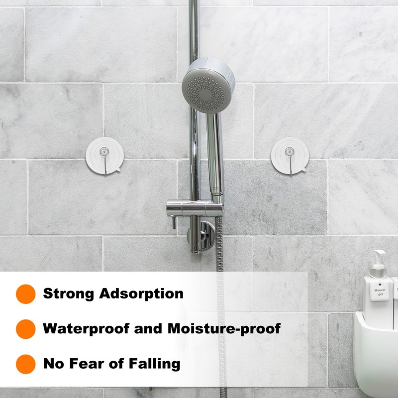 16pcs Suction Cup Hooks 2.68" Waterproof Vacuum Shower Hook Load 6.6 lbs, Clear gallery