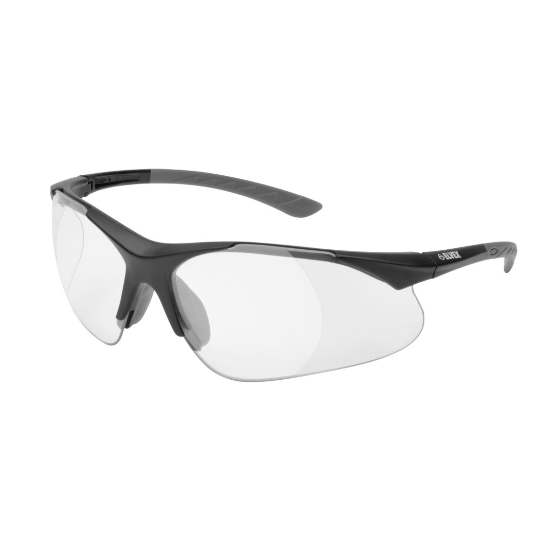 Delta Plus RX-500C-2.5 Black Safety Glasses w/ Full Clear Lens Magnifier, 2.5 DS gallery