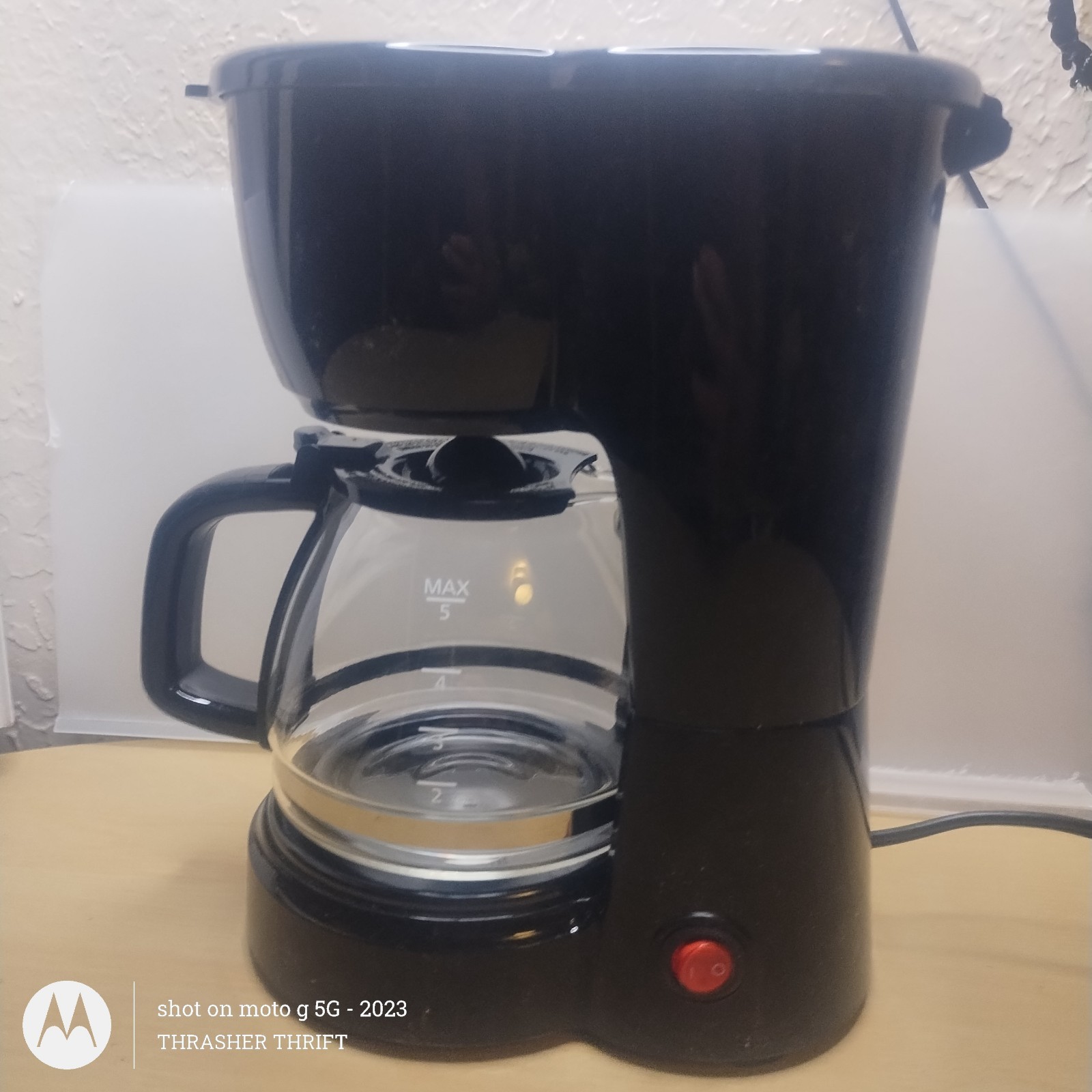 Mainstays 5 Cup Black Coffee Maker Auto Pause & Serve Function D/W Safe Carafe gallery