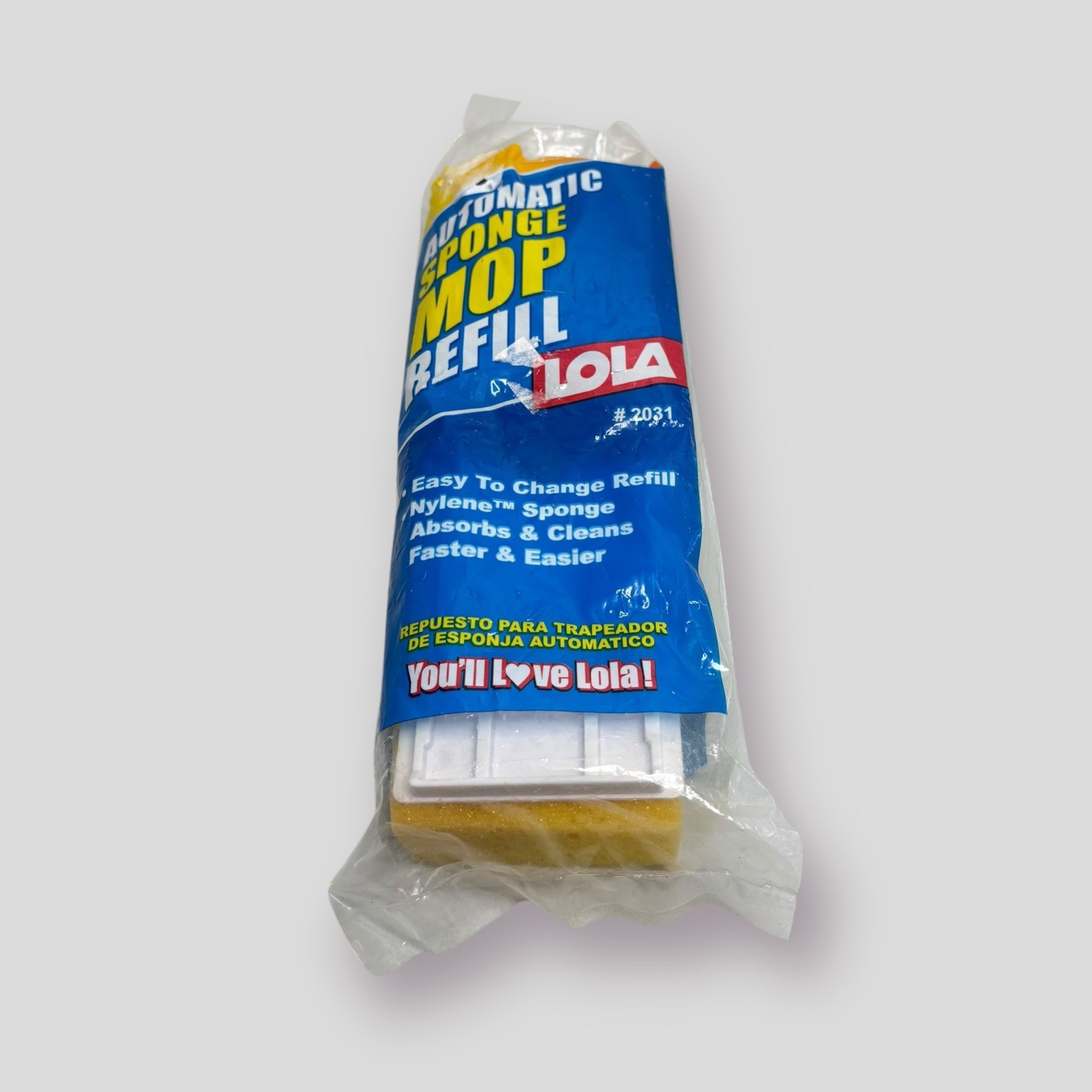 LOLA Automatic Sponge Mop Refill Super Absorbent Head #2031 NOS gallery