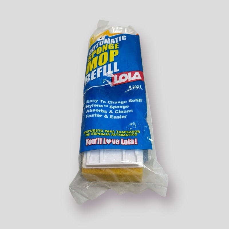 LOLA Automatic Sponge Mop Refill Super Absorbent Head #2031 NOS gallery